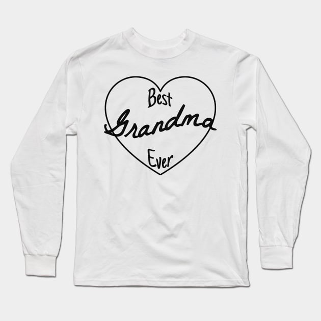 Best Grandma Ever, Grandma, Grandma Gift, Cute Grandma, Pregnancy Announcement, Pregnancy Reveal Long Sleeve T-Shirt by FashionDesignz